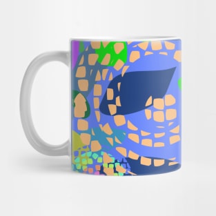 Blue Garden 2 Abstract Repeat 5748 Mug